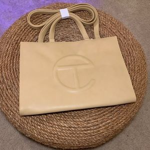 Medium Cream Telfar Shopping Bag